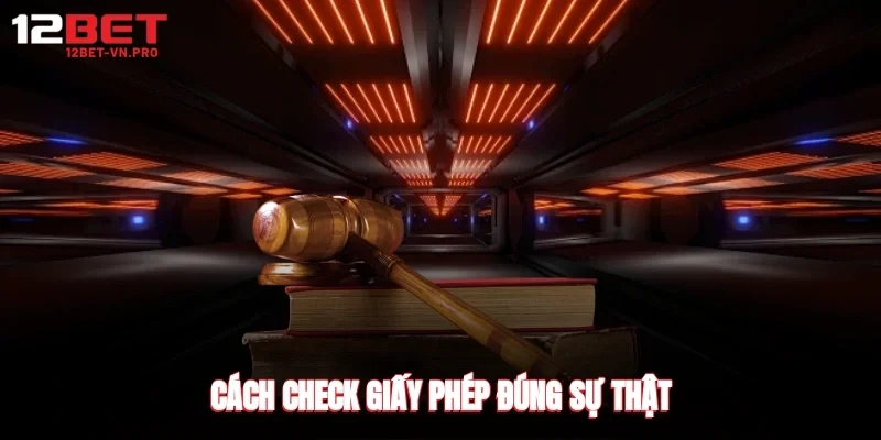 Cách check giấy phép đúng sự thật